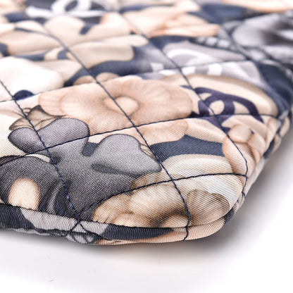 Chanel Nylon Quilted Large Cat Emoticon Cosmetic Case Navy 6 of 10
