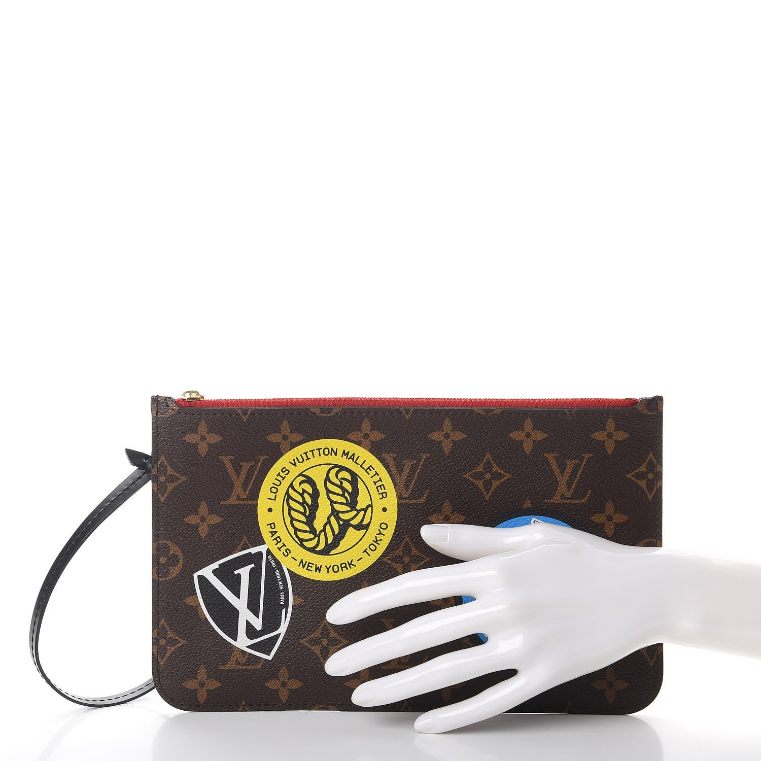 Louis Vuitton Monogram World Tour Neverfull MM GM Pochette 2 of 8