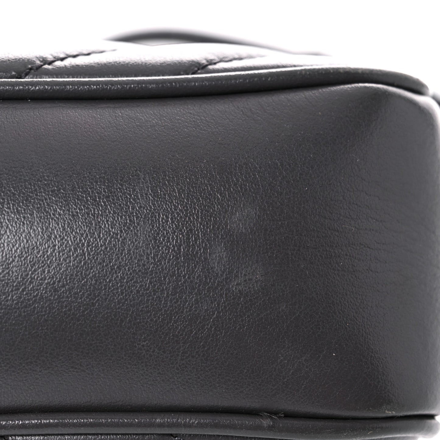 Calfskin Matelasse Monogram Lou Camera Bag Grey Kaki