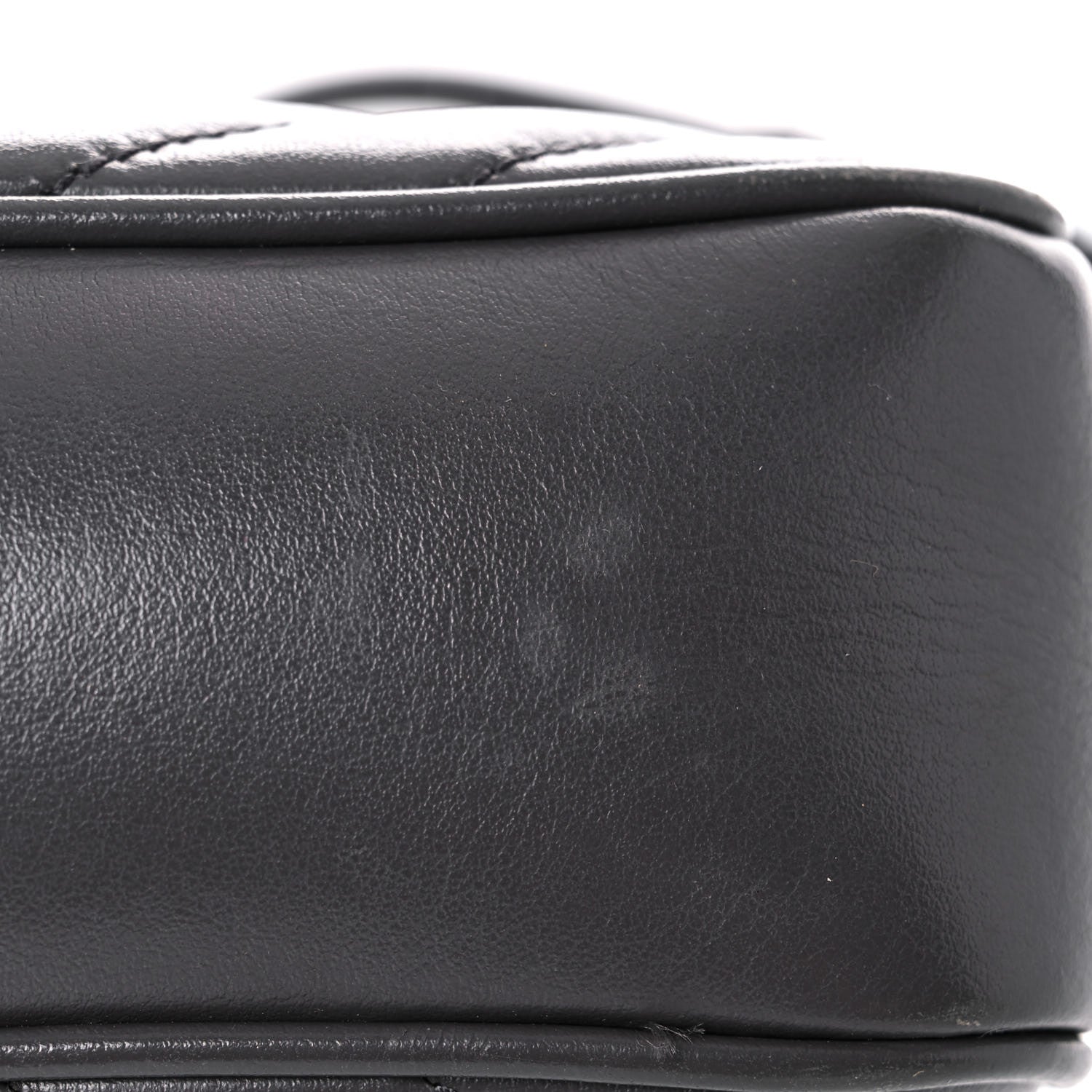 Saint Laurent Calfskin Matelasse Monogram Lou Camera Bag Grey Kaki 18 of 20