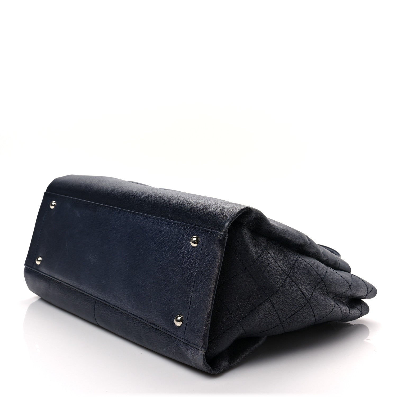 Chanel Caviar Executive Cerf Shopper Tote Navy 8 of 8
