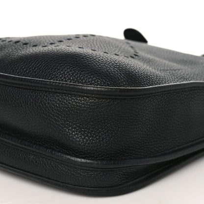 Hermes Taurillon Clemence Evelyne III PM Black 9 of 9