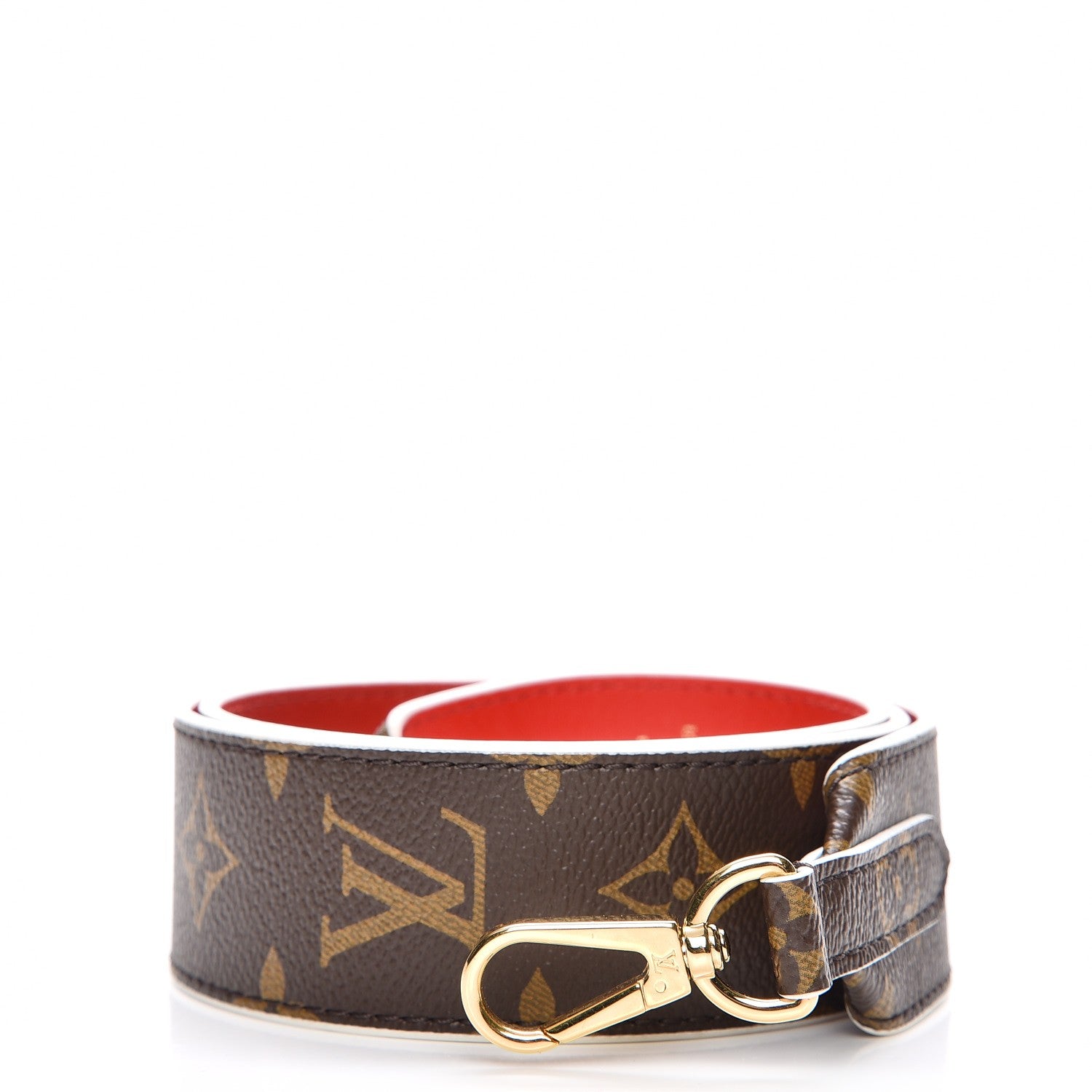 Louis Vuitton Monogram Bandouliere Shoulder Strap Red 1 of 6