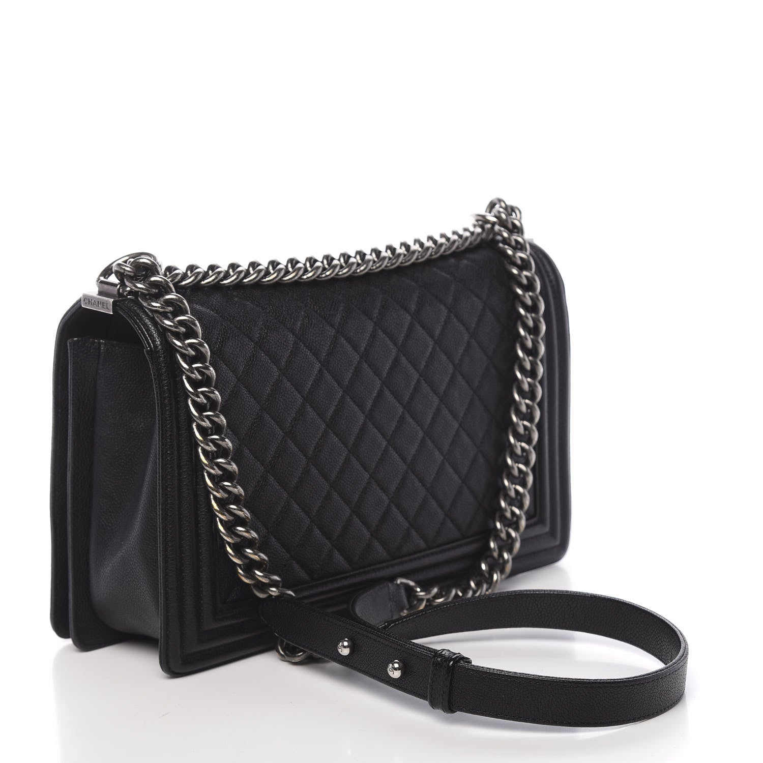 Chanel Caviar Quilted Large Boy Flap Black 3 of 10