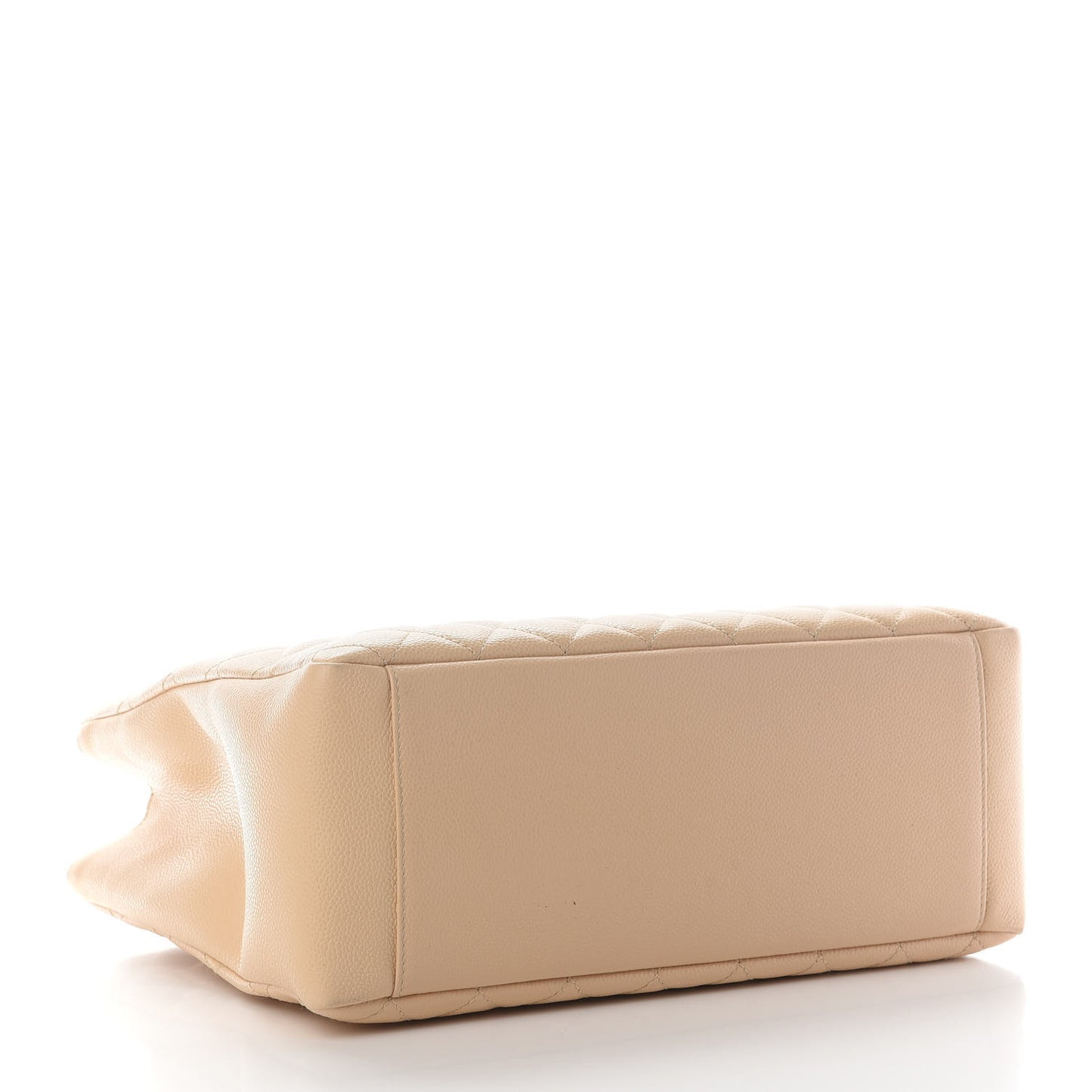 Caviar Quilted Grand Shopping Tote GST Beige Clair