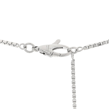 Gucci 18K White Gold Pink Tourmaline Link to Love Bar Necklace 4 of 5