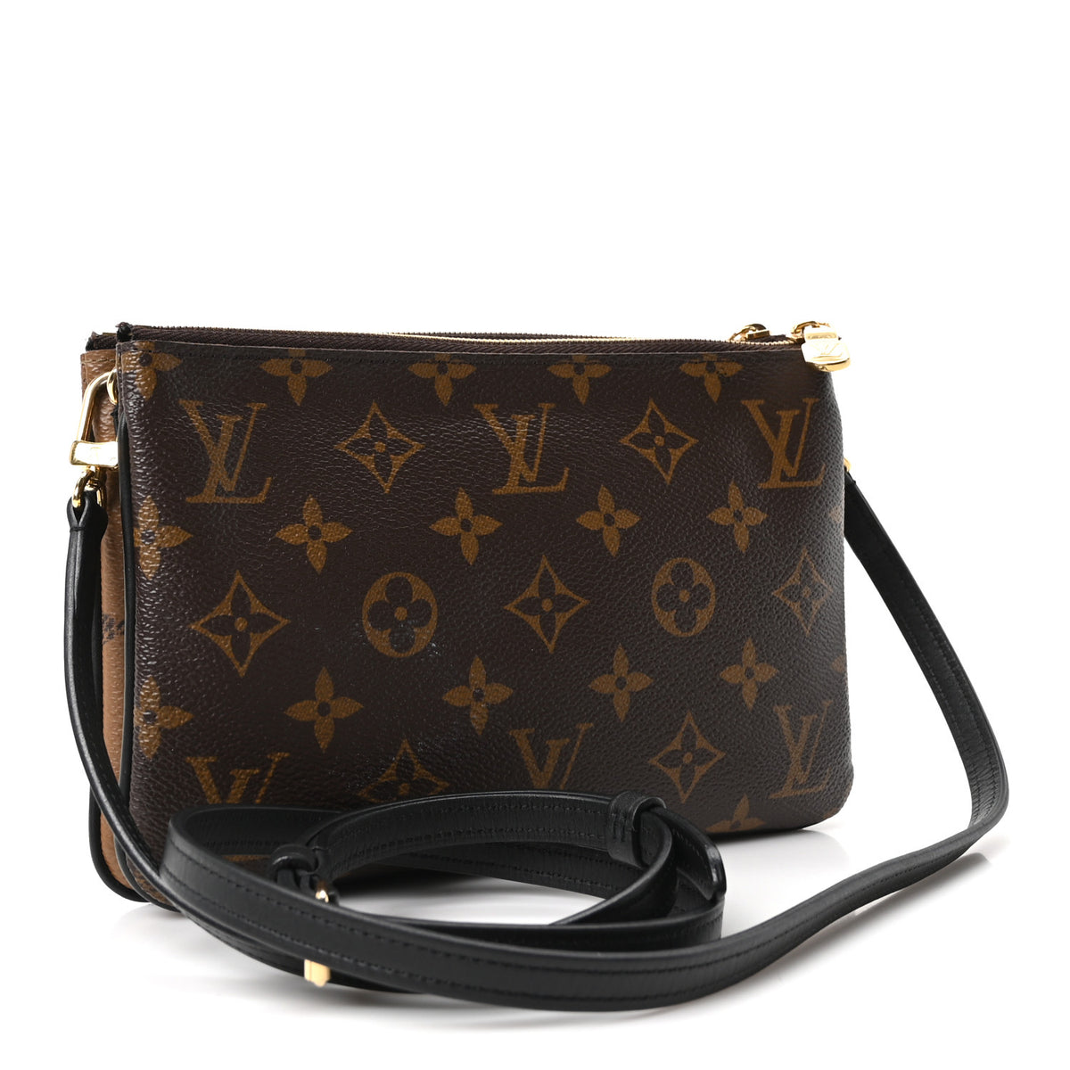 Reverse Monogram Giant Double Zip Pochette