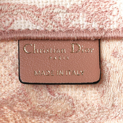 Christian Dior Canvas Embroidered Medium Dioriviera Toile De Jouy Book Tote Rose 6 of 10