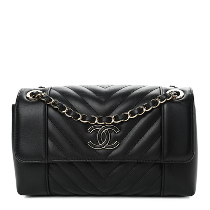 Chanel Calfskin Quilted Medium Daily Chevron Flap Black 1 of 4