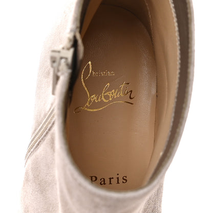 Christian Louboutin Veau Velours Turela 55 Ankle Boots 38.5 Fume 7 of 8
