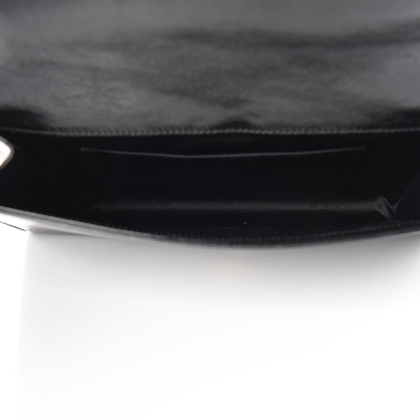 Textured Patent Monogram Large Belle De Jour Clutch Black