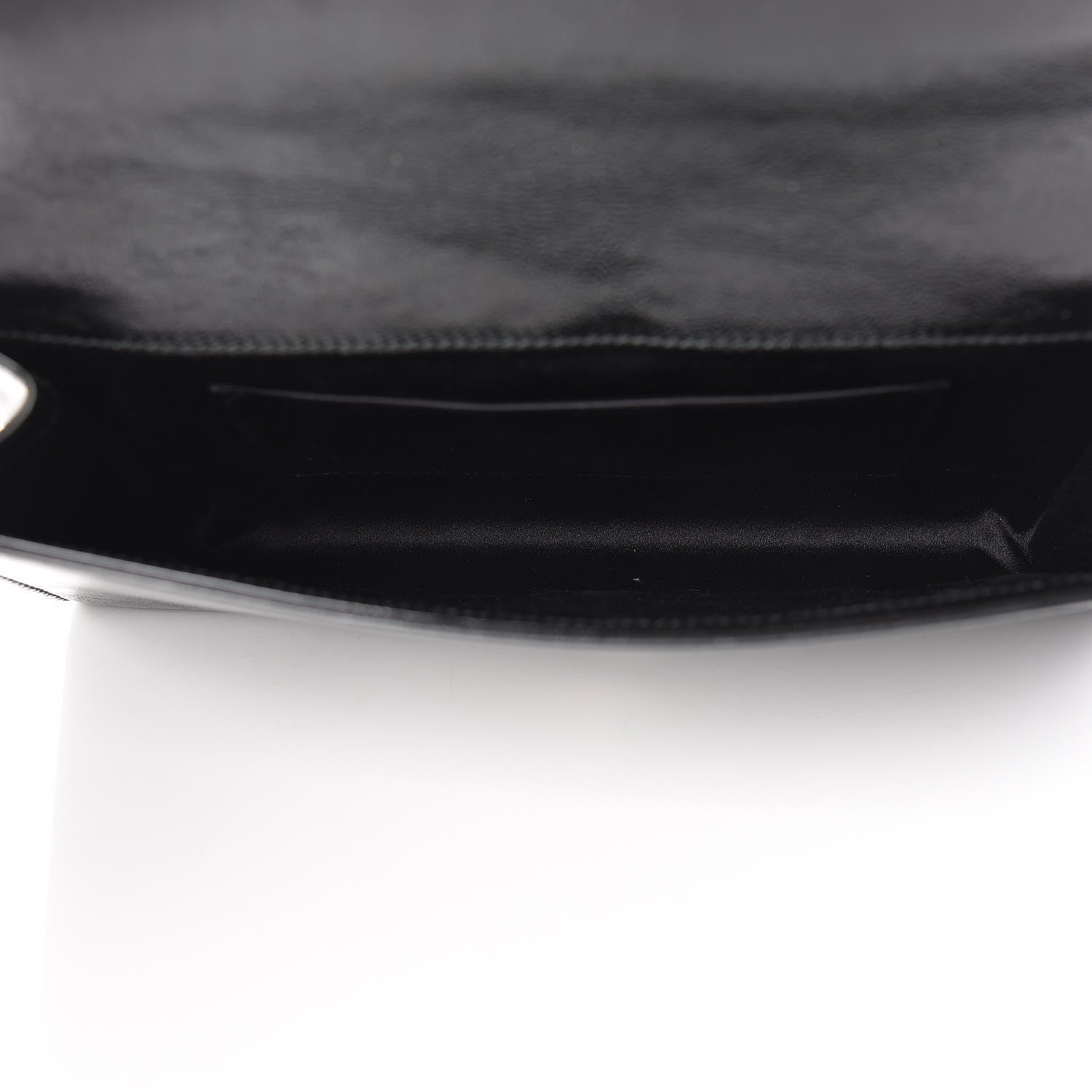 Saint Laurent Textured Patent Monogram Large Belle De Jour Clutch Black 5 of 9