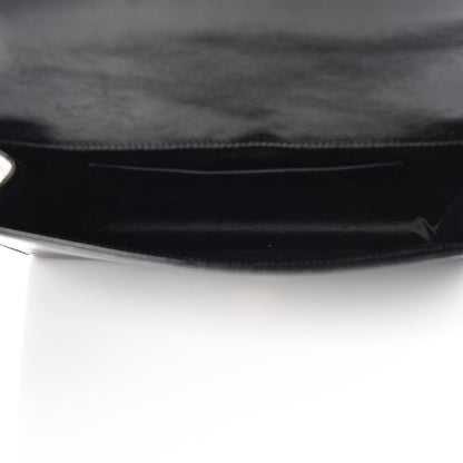 Saint Laurent Textured Patent Monogram Large Belle De Jour Clutch Black 5 of 9