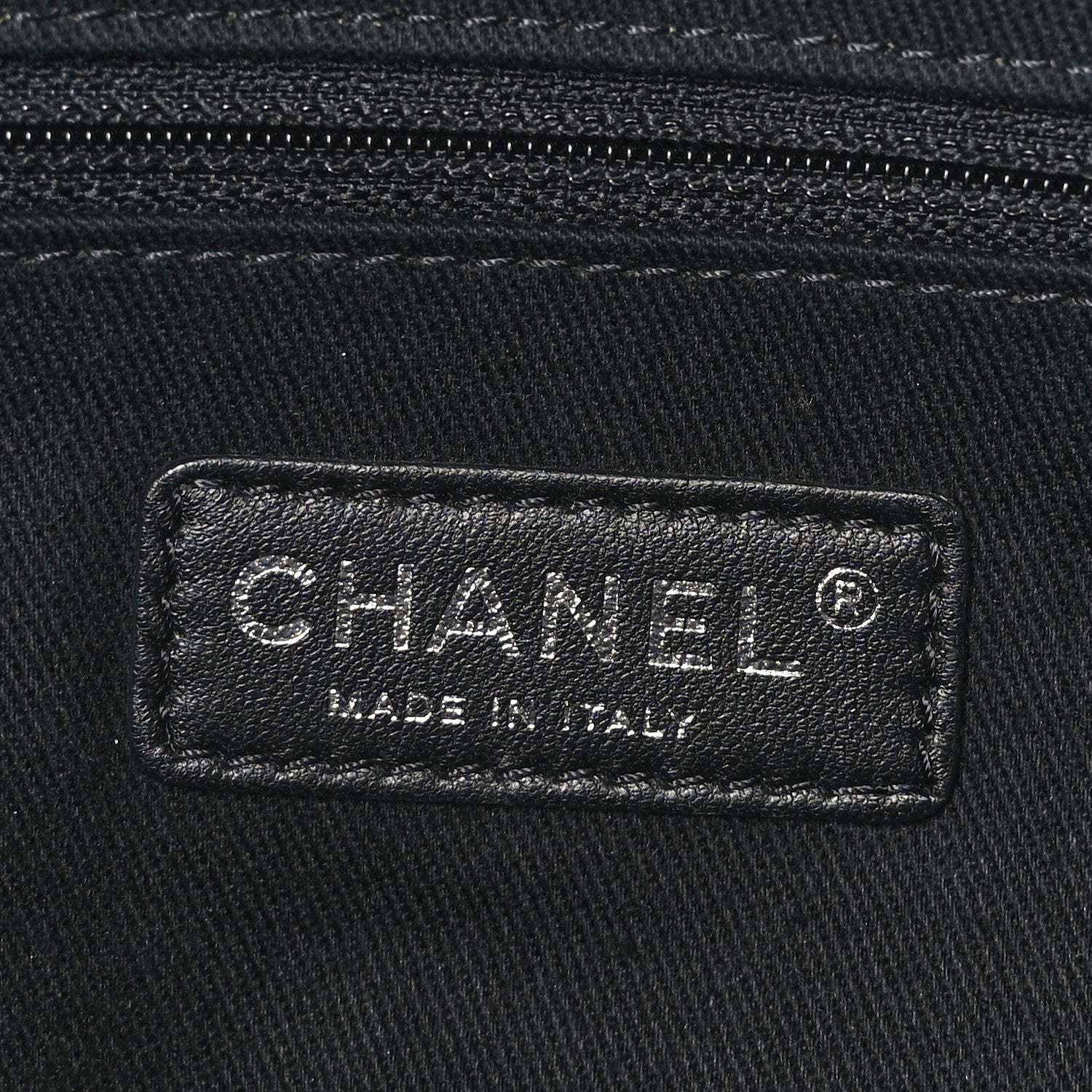 Chanel Canvas Small Deauville Tote Grey 6 of 9