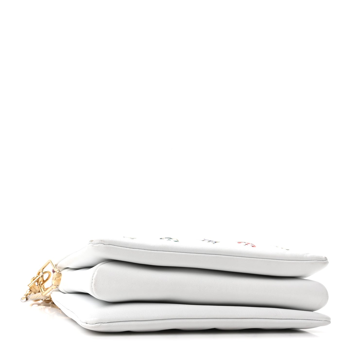 Lambskin Embossed Monogram LV Garden Coussin PM Cream