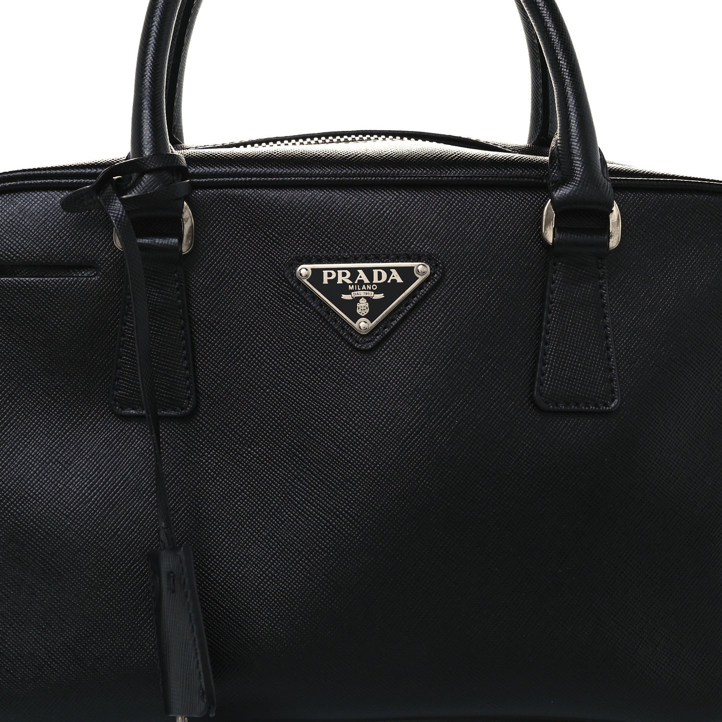 Saffiano Lux Petite Bowler Black