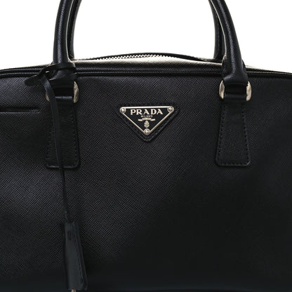 Prada Saffiano Lux Petite Bowler Black 9 of 11