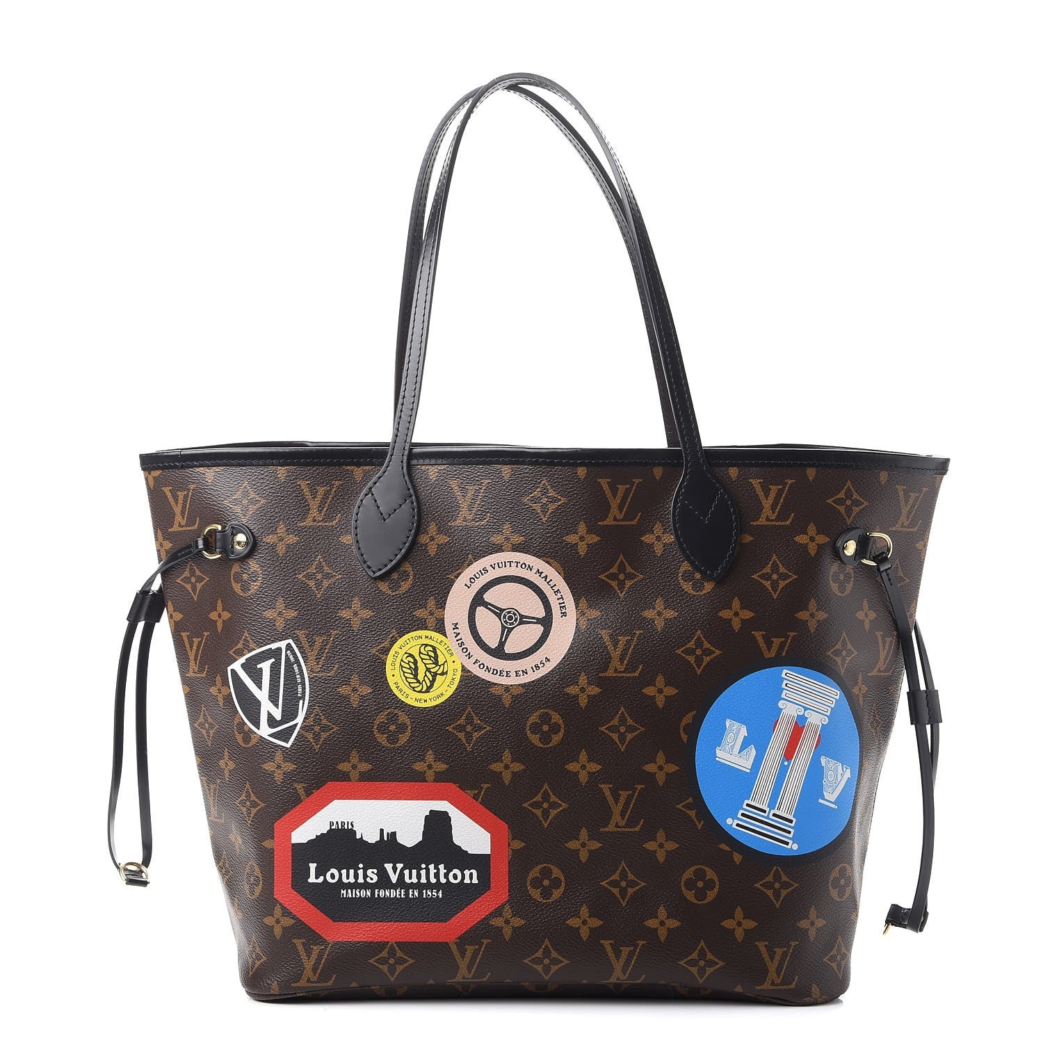 Louis Vuitton Monogram World Tour Neverfull MM 1 of 8
