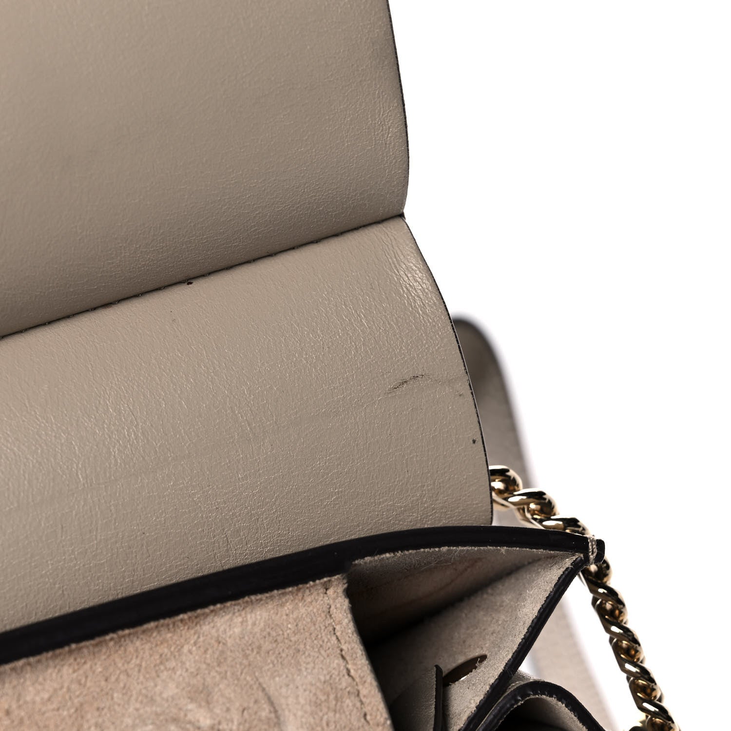 Chloe Patent Calfskin Medium Faye Shoulder Bag Motty Grey 10 of 13