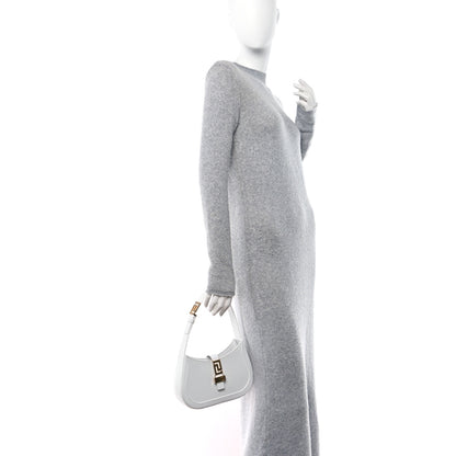 Versace Calfskin Small Greca Goddess Hobo White 2 of 9