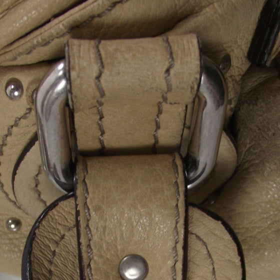 Leather Paddington Satchel Sable