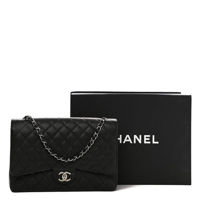 Chanel Caviar Quilted Maxi Double Flap Black 28 of 28