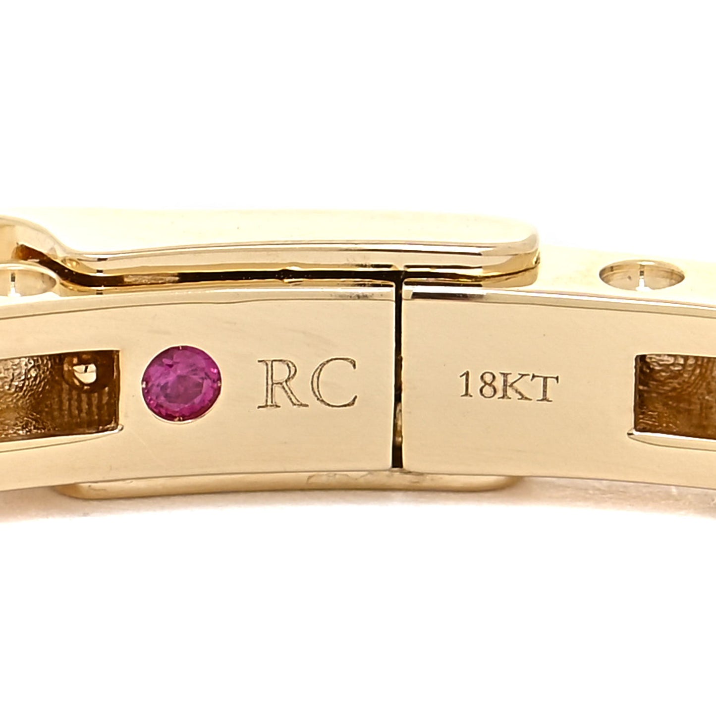18K Yellow Gold Symphony Pois Moi Oval Bangle Bracelet