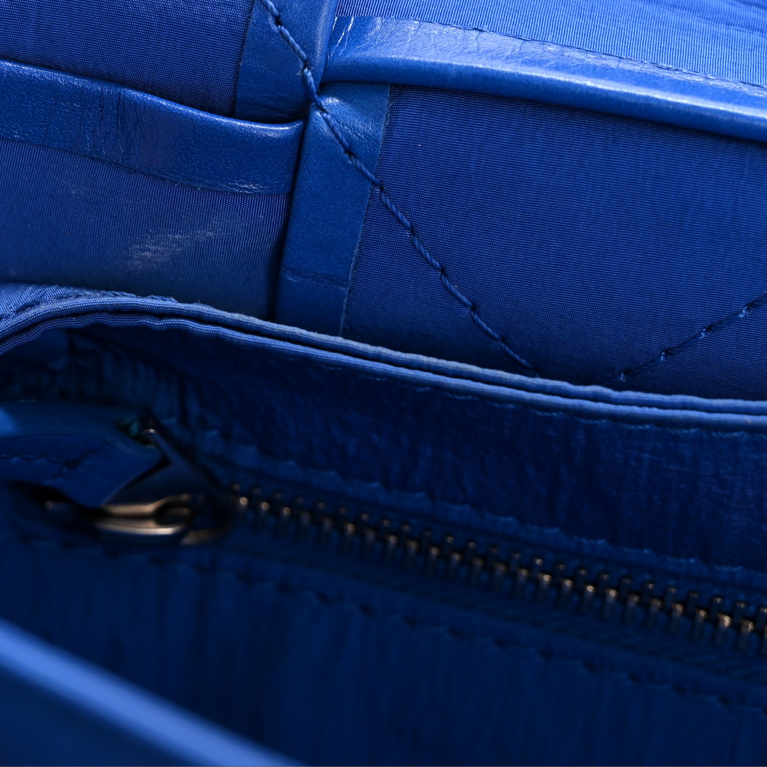 Bottega Veneta Paper Calfskin Maxi Intreccio Cassette Crossbody Bag Cobalt 11 of 15