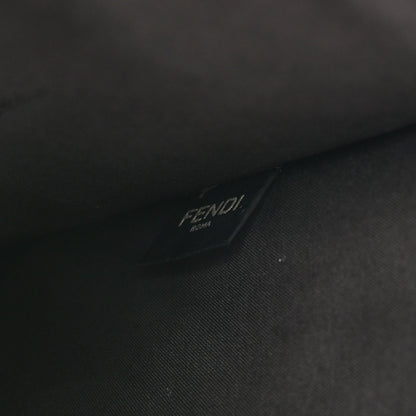Fendi Vitello King Logo Embossed Large Flat Pouch Miele Scuro 7 of 8