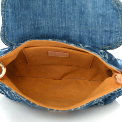 Louis Vuitton Monogram Denim Mini Pleaty Blue 5 of 12