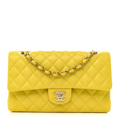 Chanel Caviar Quilted Medium Double Flap Yellow 1 of 11