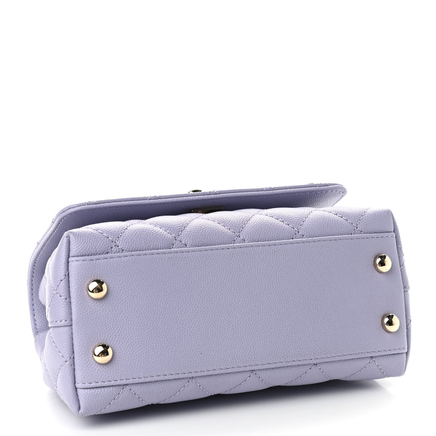 Caviar Quilted Extra Mini Coco Handle Flap Light Purple