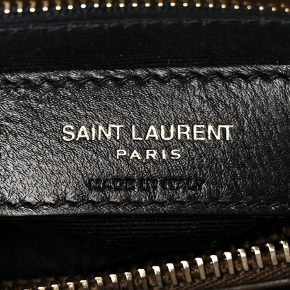 Saint Laurent Calfskin Y Quilted Monogram Medium Loulou Chain Satchel Soil Brown 7 of 11
