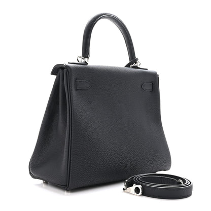 Hermes Togo Kelly Retourne 25 Black 3 of 11