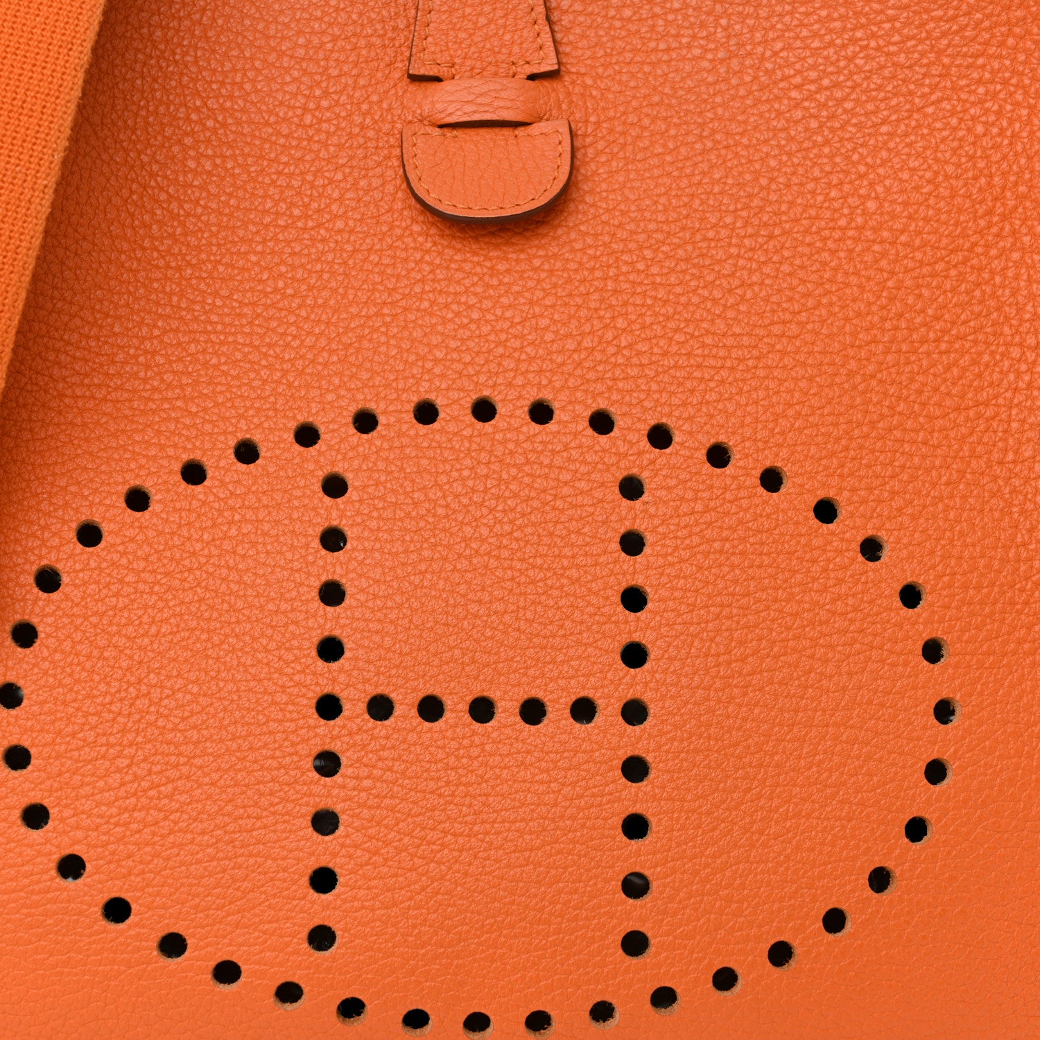 Hermes Taurillon Clemence Evelyne III GM Orange 8 of 15