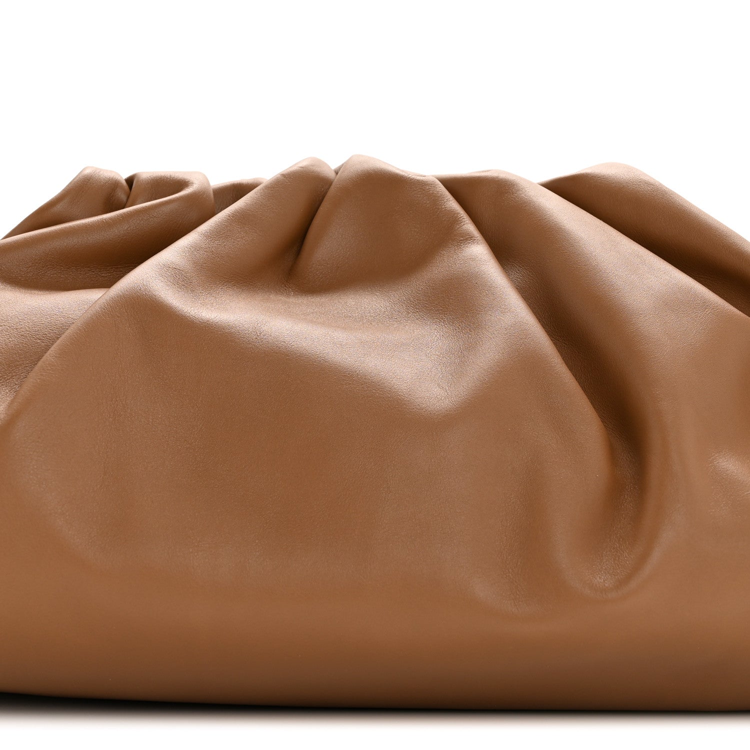 Bottega Veneta Smooth Butter Calf The Pouch Oversized Clutch Teak 8 of 11
