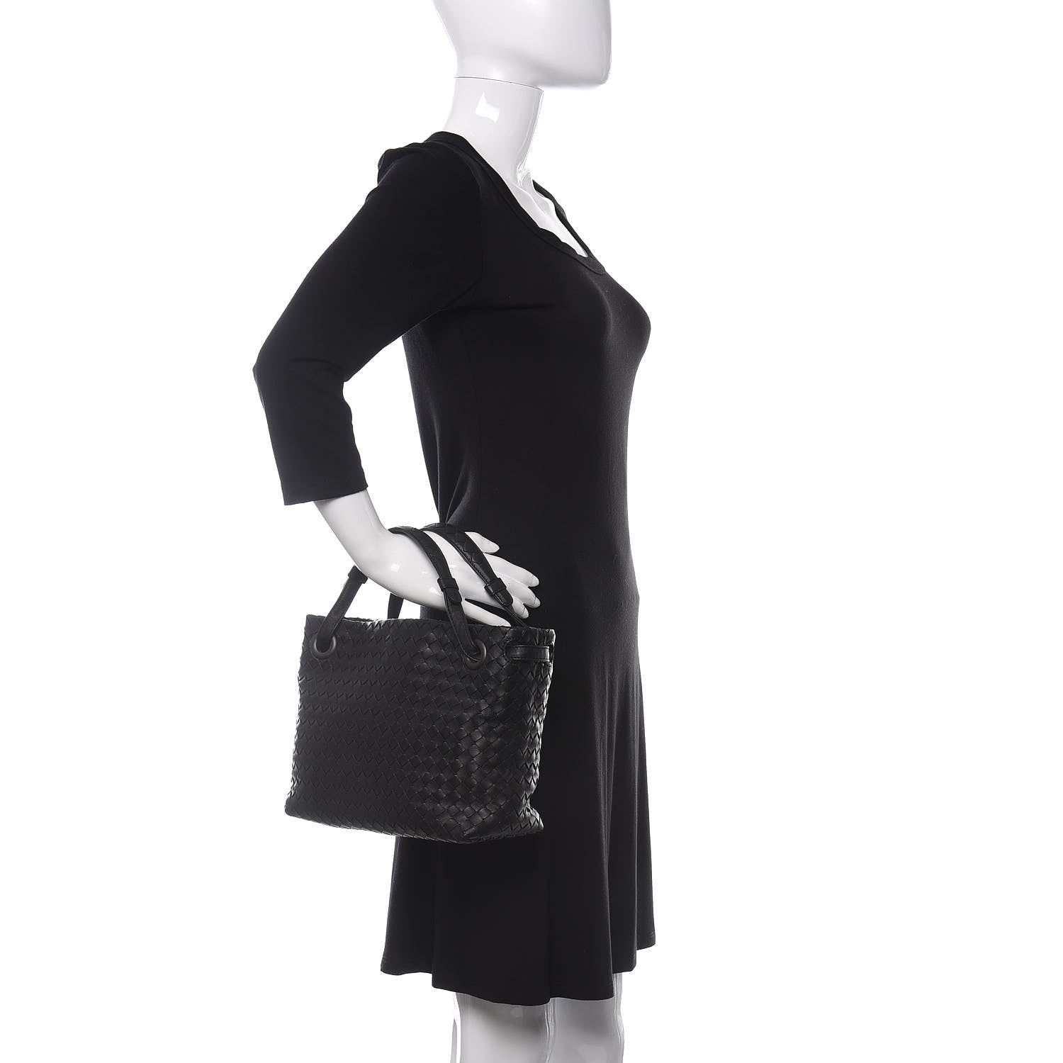 Bottega Veneta Nappa Intrecciato Small Garda Bag Black 2 of 9