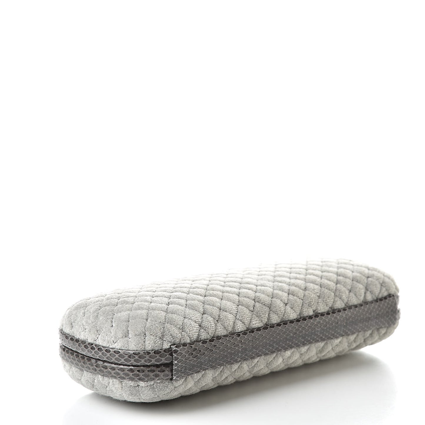 Velvet Intreccio Impero Ayers Knot Clutch Gray