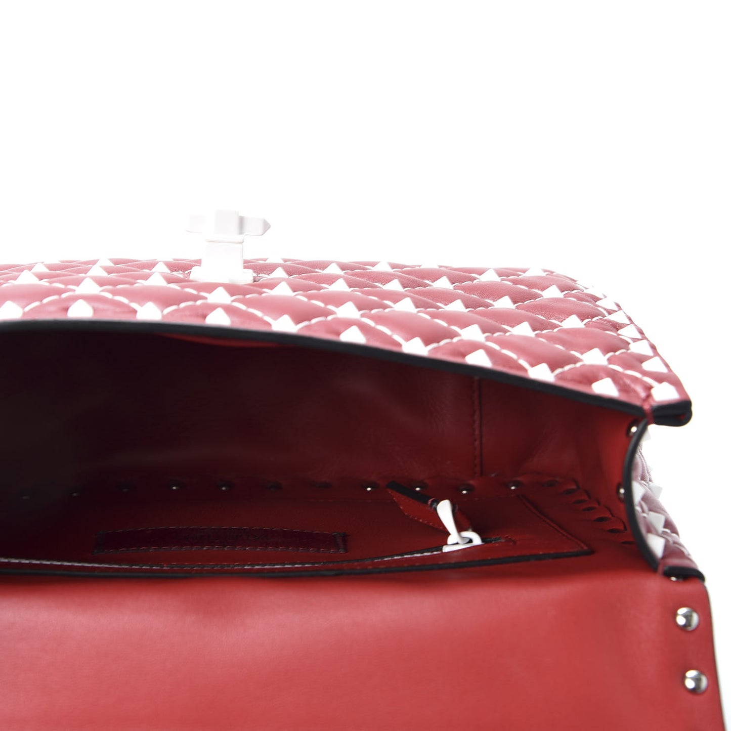 Lambskin Medium Free Rockstud Spike Shoulder Bag Rosso Valentino