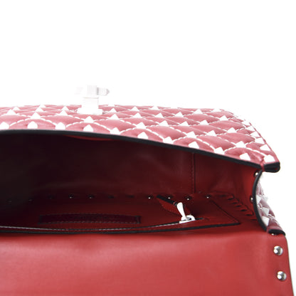 Valentino Garavani Lambskin Medium Free Rockstud Spike Shoulder Bag Rosso Valentino 4 of 8