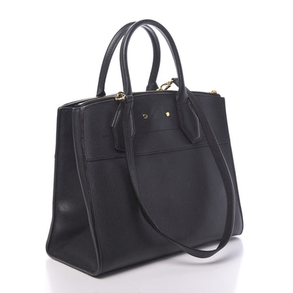 Louis Vuitton Taurillon City Steamer MM Black 2 of 9
