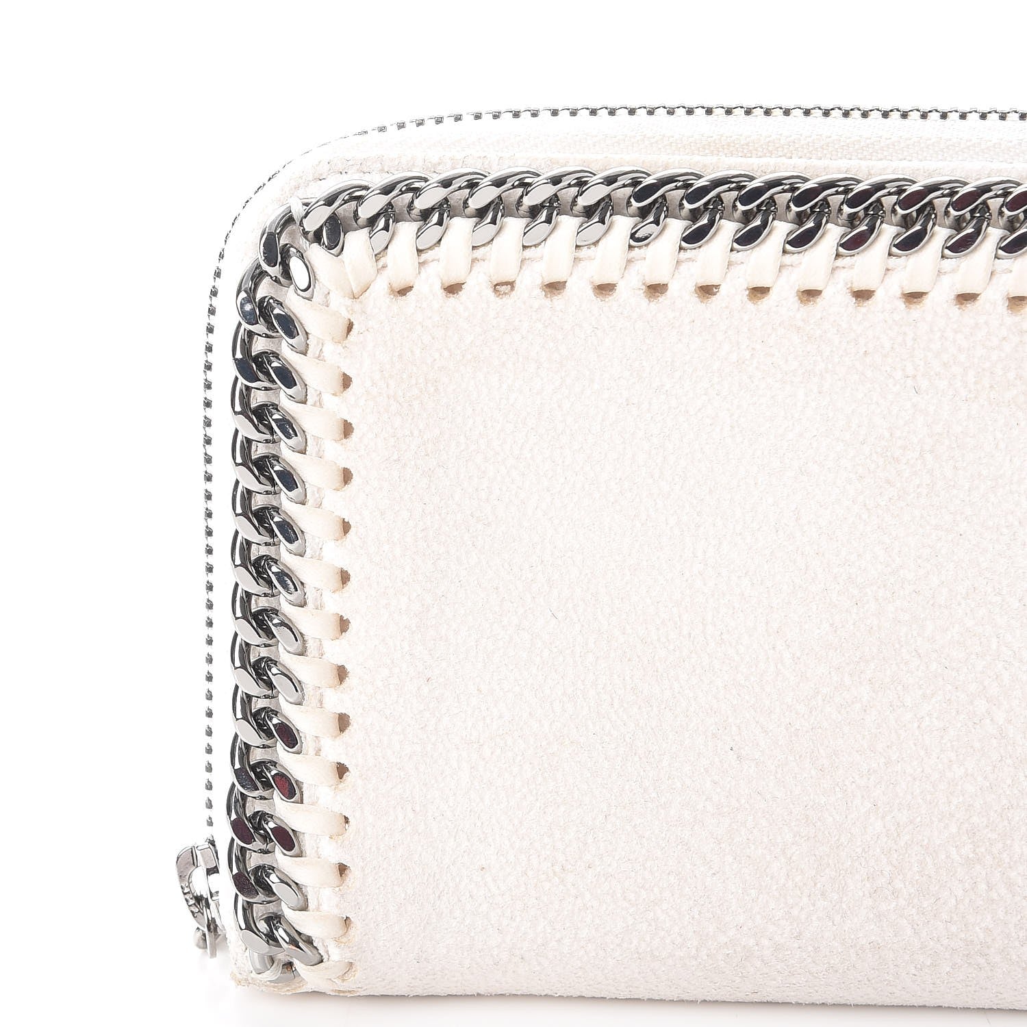 Stella McCartney Shaggy Deer Falabella Zip Around Wallet White 8 of 12