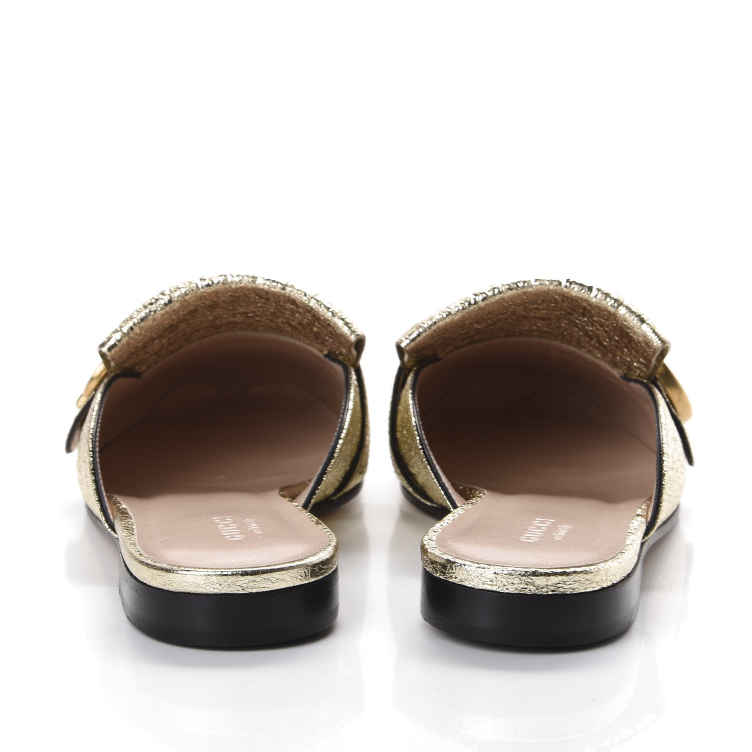 Gucci Galassia Womens GG Marmont Fringe Slippers 36 Platino 7 of 10