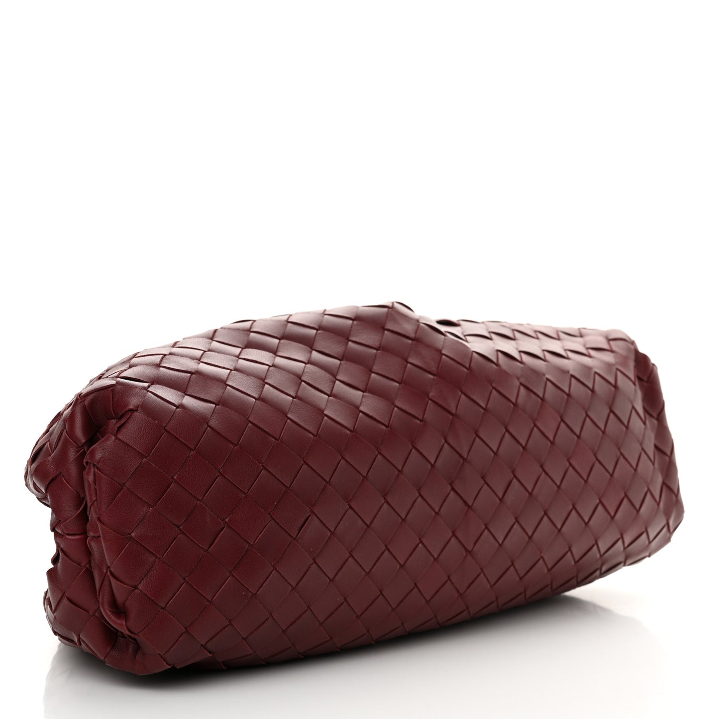 Nappa Maxi Intrecciato The Pouch Oversized Clutch Bordeaux