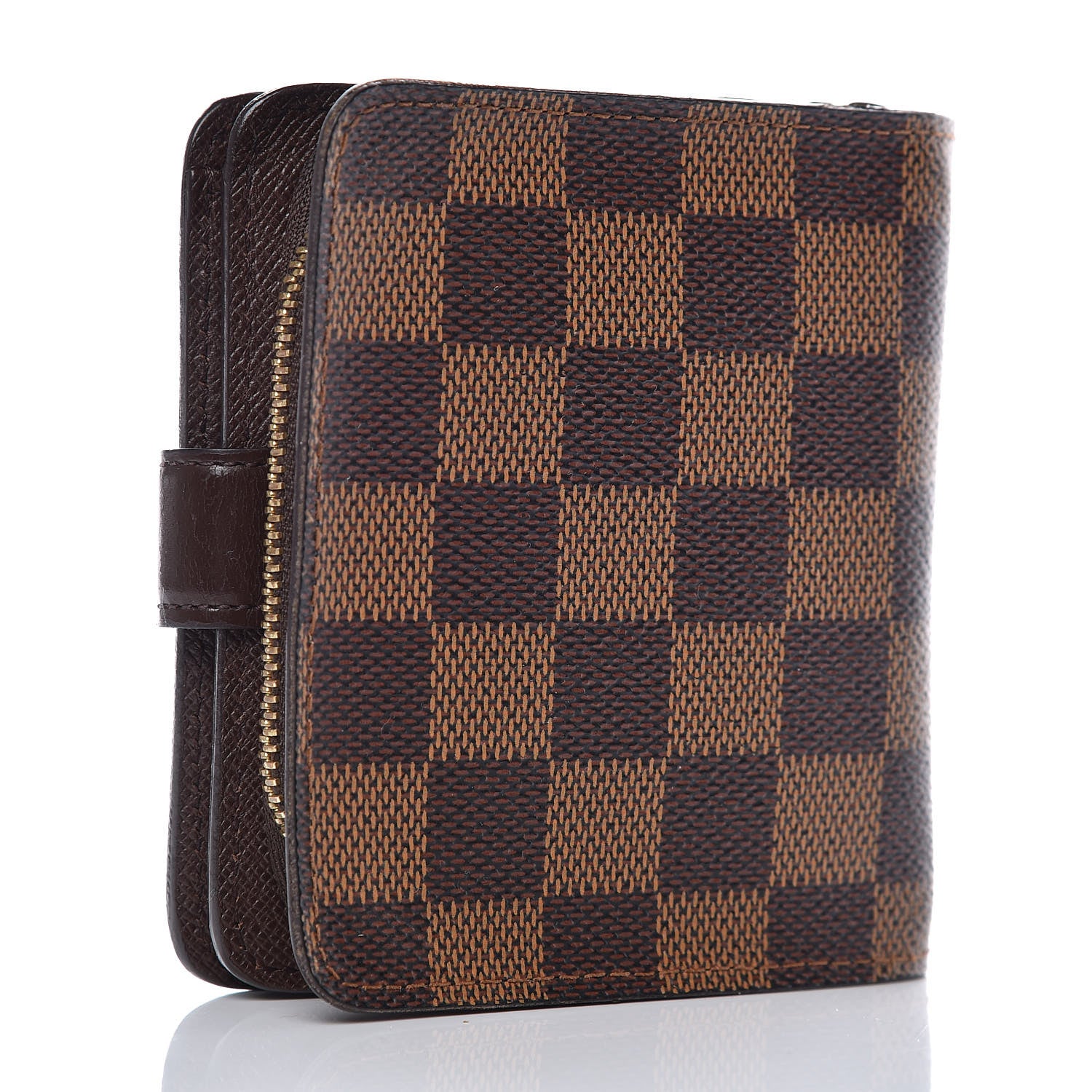 Louis Vuitton Damier Ebene Zippe Zipped Compact Wallet 3 of 8