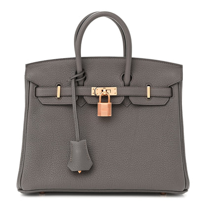 Hermes Togo Birkin 25 Etain 1 of 9
