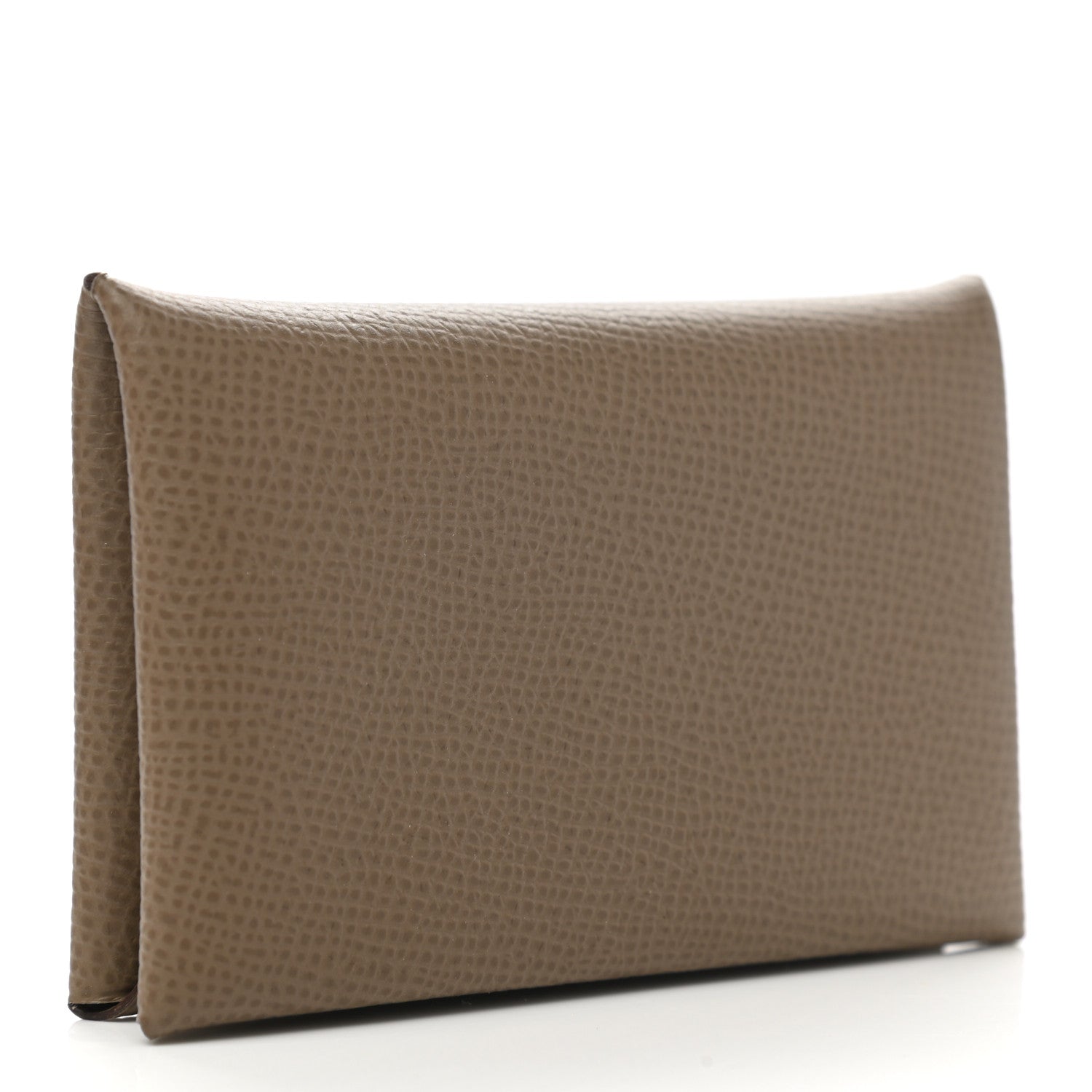 Hermes Epsom Calvi Card Case Etoupe 3 of 7