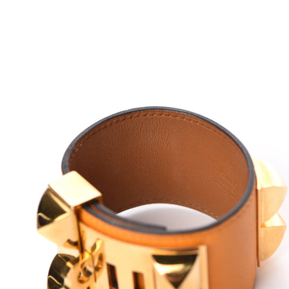 Hermes Swift Collier de Chien CDC Bracelet S Jaune D'Or 5 of 6
