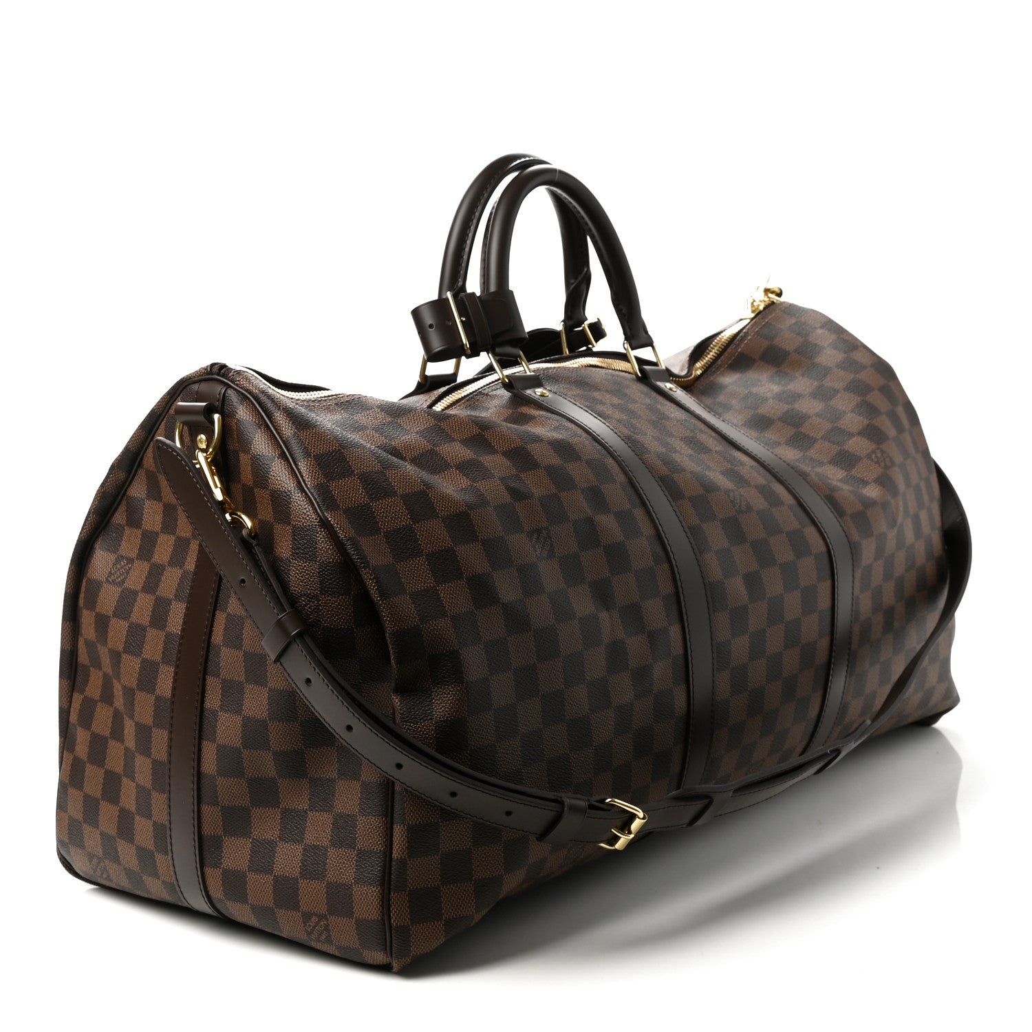 Louis Vuitton Damier Ebene Keepall Bandouliere 55 3 of 9