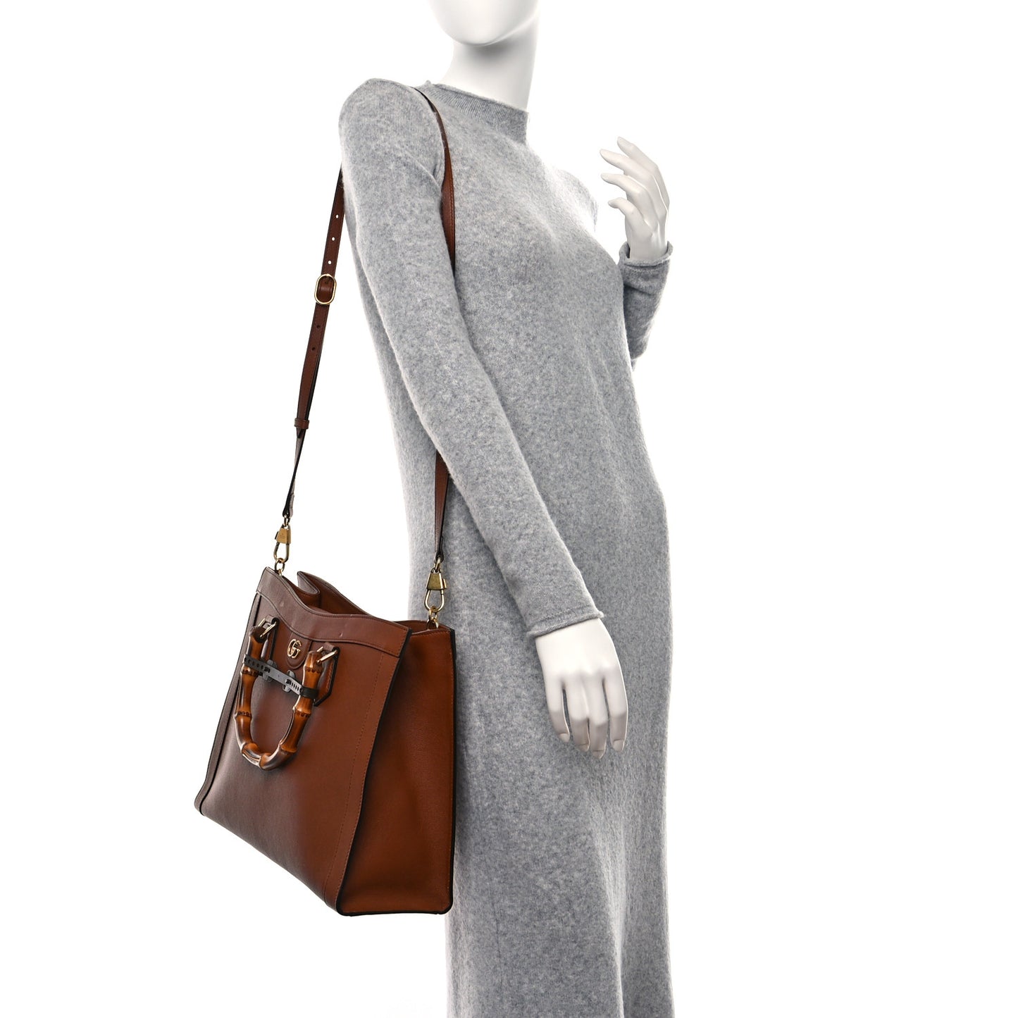 Wonka Grain Calfskin Medium Diana Tote Bag Cuir Yellow Fluo